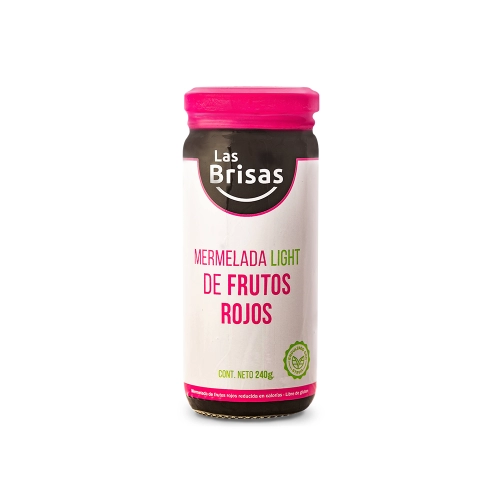 Mermelada Orgánica Frutos Rojos s/azúcar 240 gr - Las Brisas