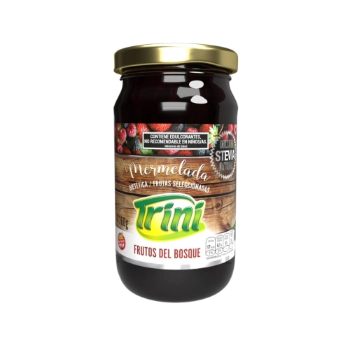 Mermelada de Frutos del Bosque con Stevia 360 gr - Trini