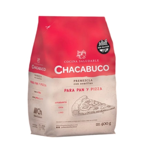 Premezcla con Semillas para Pan y Pizza sin Gluten 300 gr - Chacabuco