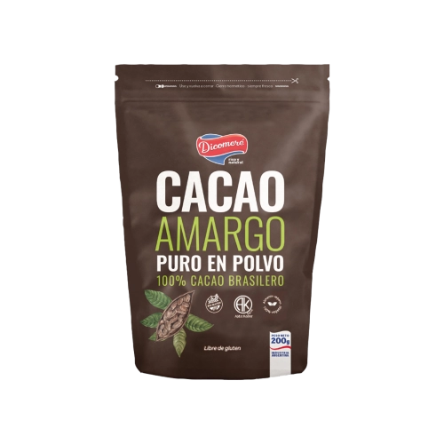 Cacao Amargo Puro en polvo 200 gr - Dicomere