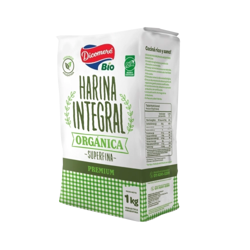 Harina de Trigo Integral Orgánica 1 kg - Dicomere
