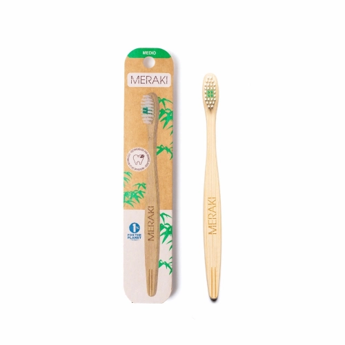 Cepillo Dental Bambú Medio - Meraki