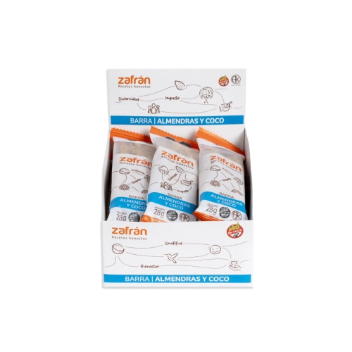 Barra de Almendras y coco x 12 u - Zafrán