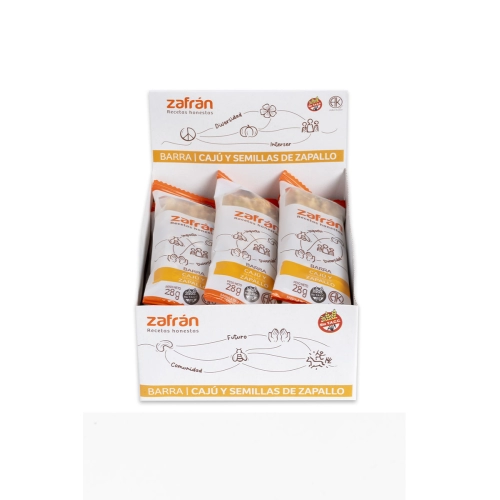 Barra de Cajú y Semillas de Zapallo x 12 u - Zafrán