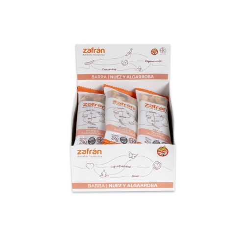 Barra de Nuez y Algarroba x 12 u - Zafrán