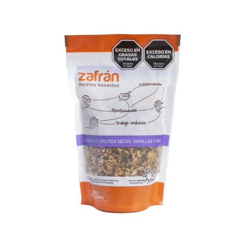 Granola de Frutos Secos, Semillas y Miel 300 gr - Zafrán