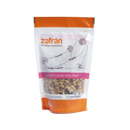 Granola de Cajú, Coco y Pasas 300 gr - Zafrán