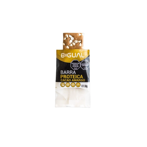 Barra Proteica Cacao Amargo 50 gr x 10 - Bigual