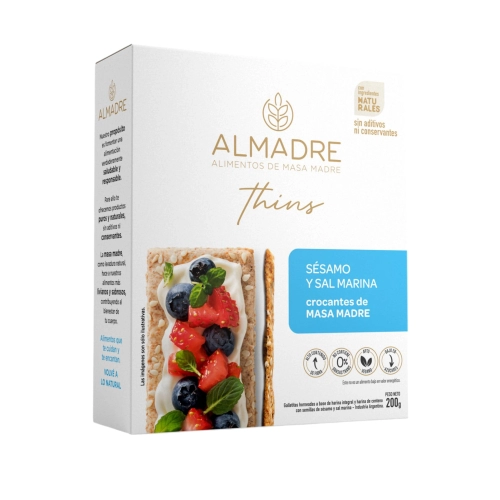 Thins Sésamo y Sal Marina200 gr - Almadre