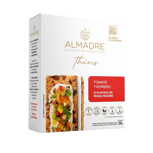 Thins Tomate y Romero 200 gr - Almadre