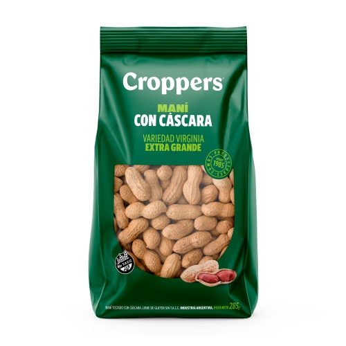 Maní Tostado con Cáscara X 285 g - Croppers