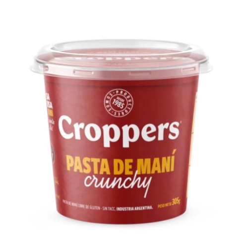 Pasta de Maní Crunchy 305 g - Croppers