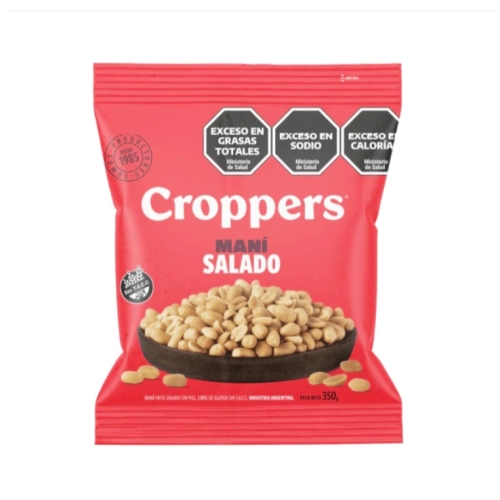 Maní Frito Salado sin Piel x 305 g - Croppers