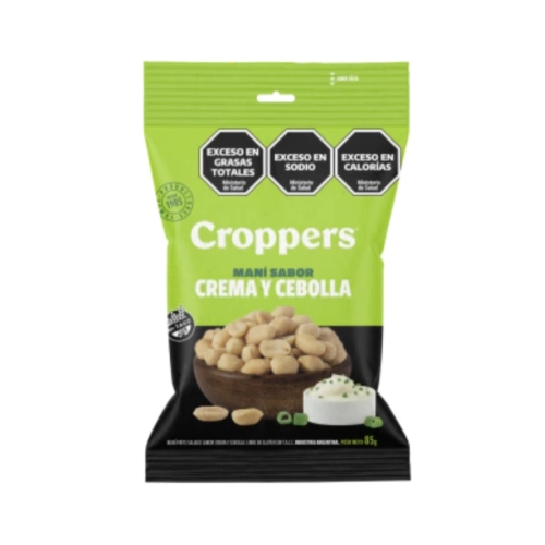 Maní Saborizado con Crema y Cebolla x 85 g - Croppers