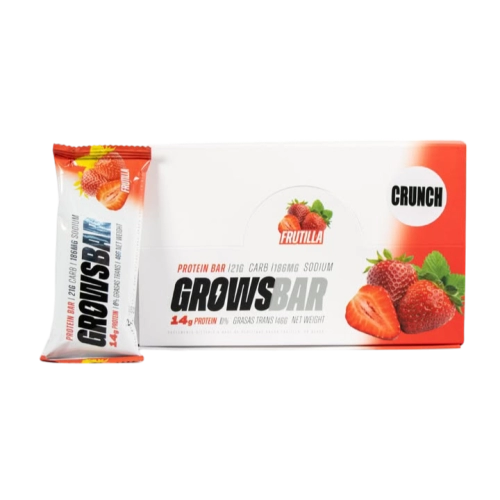Protein bar X 12 U Frutilla - Growsbar