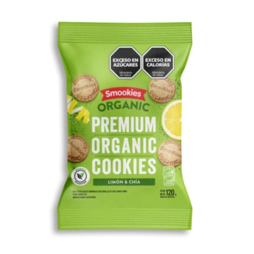 Galletitas Premium sabor Limón Chía 120 gr - Smookies