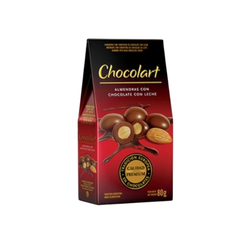 Almendras con Chocolate con Leche 80 gr - Chocolart