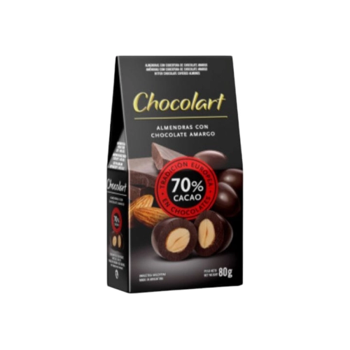Almendras con Chocolate Amargo al 70 - 80 gr - Chocolart