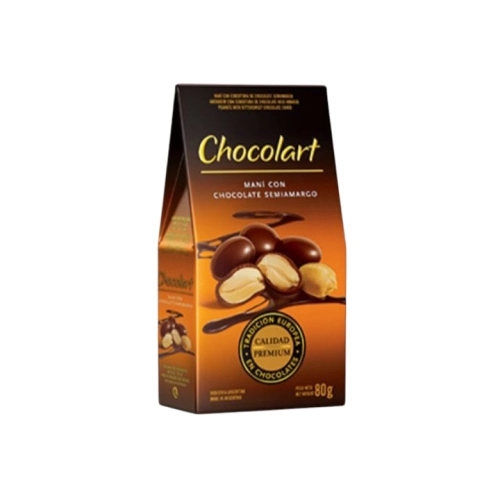 Maní con Chocolate Semiamargo 80 gr - Chocolart