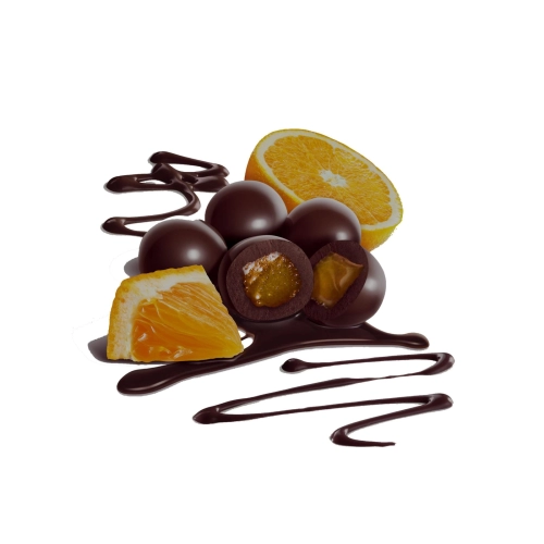 Naranjas con Cobertura Semiamarga 500 gr - Chocolart