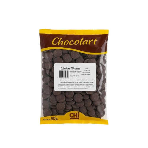 Cobertura Amarga 70 porciento Cacao 500 gr - Chocolart