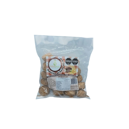 Galletitas Integrales con Harina de Quinoa, Maní y Cacao 200 gr - Naturplan