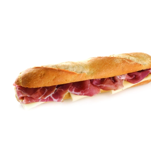 Baguette Jamón Crudo y Queso 607 Kcal 200 gr - Grandwich