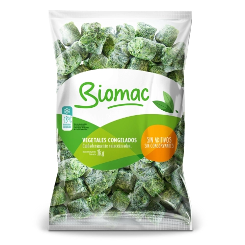 Espinaca en porciones 1 Kg - Biomac