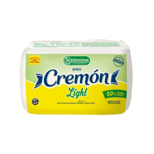 Queso Cremón Light sin Lactosa 500 gr - La Serenísima