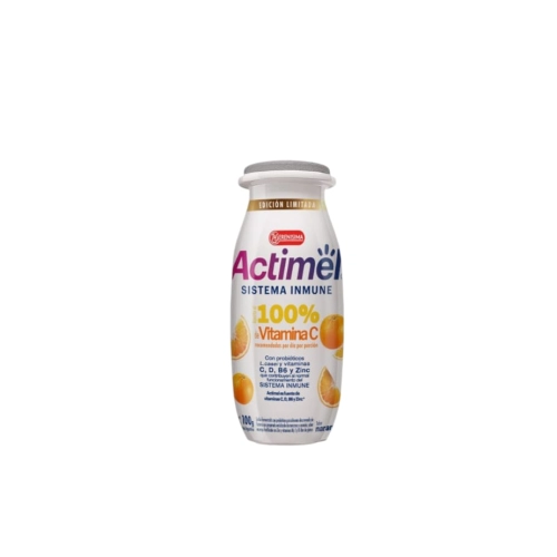 Leche Fermentada sabor Naranja con Vitamina C y Probióticos 100 gr - Actimel