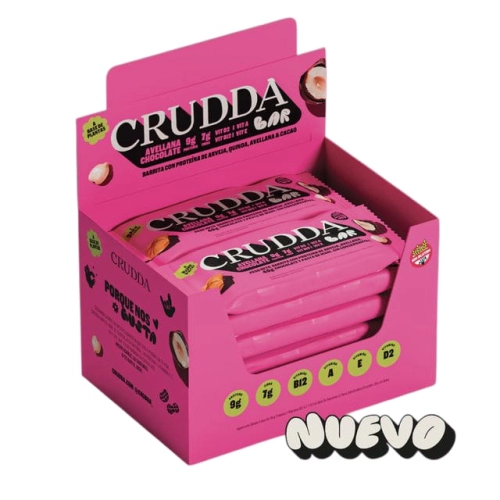 Bar Avellana y Chocolate x 10 u - Crudda