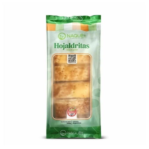 Bizcochos de hojaldre azucarados libre de Gluten 140 gr - Naquet 