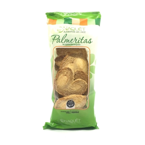 Palmeritas libres de Gluten 160 gr - Naquet
