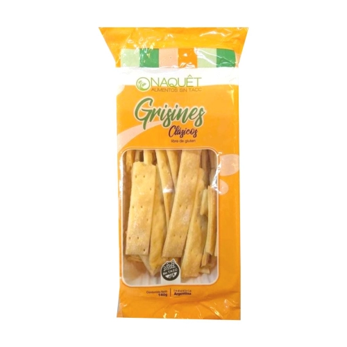 Grisines Clásicos libres de Gluten 140 gr - Naquet
