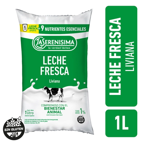 Leche Multivitaminas 1 % Sachet 1 L  - La Serenísima