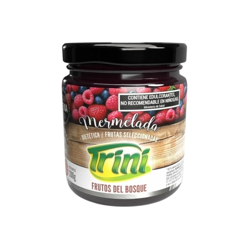 Mermelada de Frutos del Bosque con Stevia 200 gr - Trini