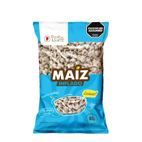 Maíz Inflado Liviano 80 gr x 12 U - Flor del Norte