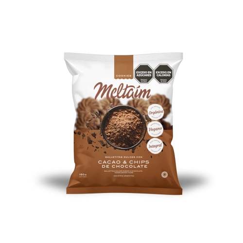Cookies Cacao y Chips 150 gr - Meltaim