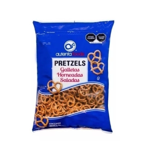 Pretzels, galletas hornadas saladas importadas 1 Kg - Autenta Foods 