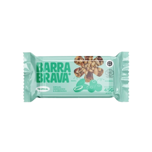 Barra Tropical Frutos Secos Arándanos/Dátiles 45 gr x 12 - Brava
