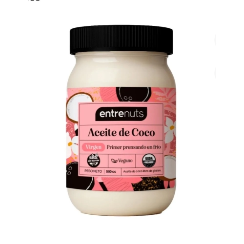 Aceite de Coco Virgen 500 cc - Entrenuts