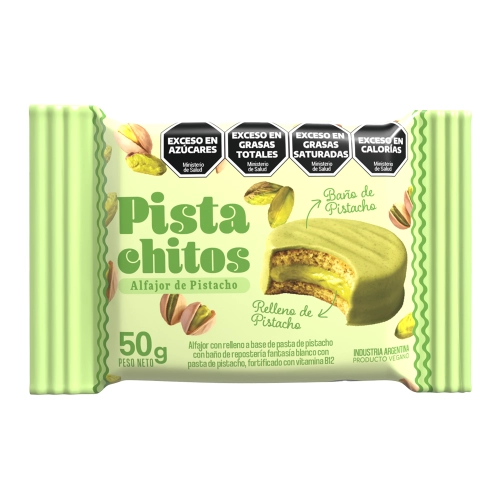 Alfajor Pistachitos bañados 42 gr x 18 u - Animal Kind 