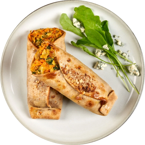 Burritos Integrales de Quinoa, Calabaza y Queso Azul x 2 u 260 gr - Amoedo 