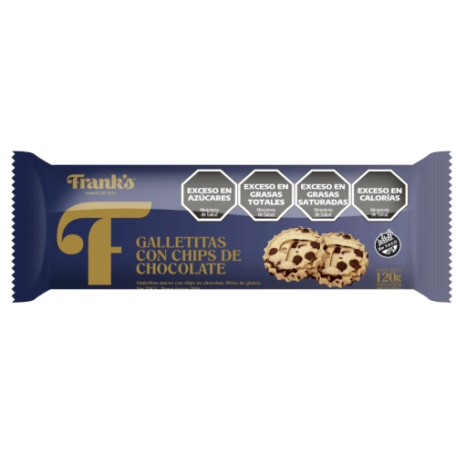 Galletitas con Chips de Chocolate sin TACC 120 gr - Frank´s 