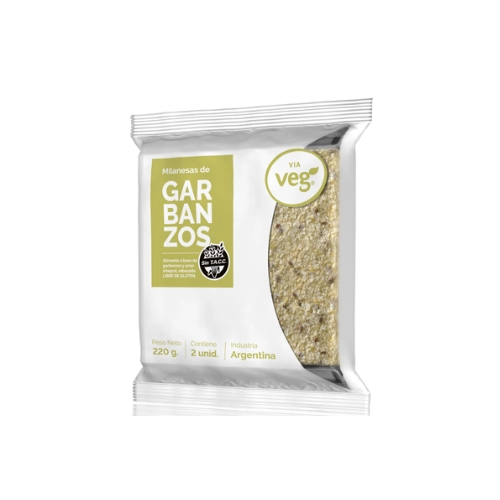 Milanesas de Garbanzos x 2 u 220 gr - Via Veg
