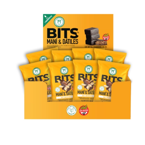 Bits Maní y Dátiles x 12 u 22 gr - Felices Las Vacas 