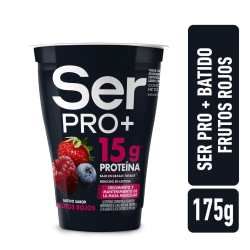 Yogur Ser Proteico Batido sabor Frutos Rojos 175 gr 15 gr Proteína - Ser