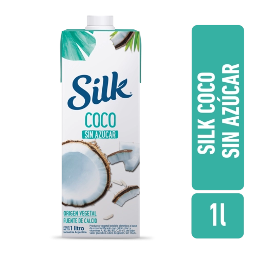 Leche Vegetal a base de Coco sin Azúcar 1 l - Silk