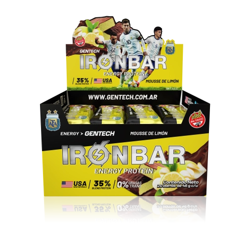 Iron Bar Mousse Limón 20 u - Gentech