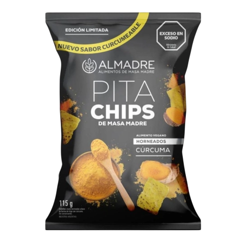 Pitachips Cúrcuma 115 gr - Almadre